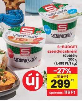 S-BUDGET szendvicskrém
