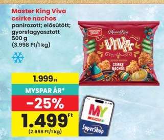 Master King Viva csirke nachos