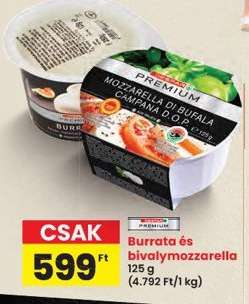 Burrata és bivalymozzarella