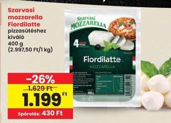Szarvasi Mozzarella Fiordilatte