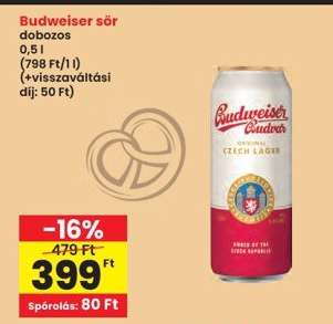 Budweiser sör