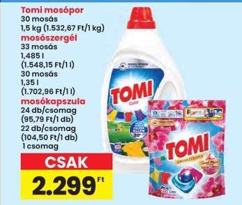 TOMI﻿﻿ Mosókapszula*