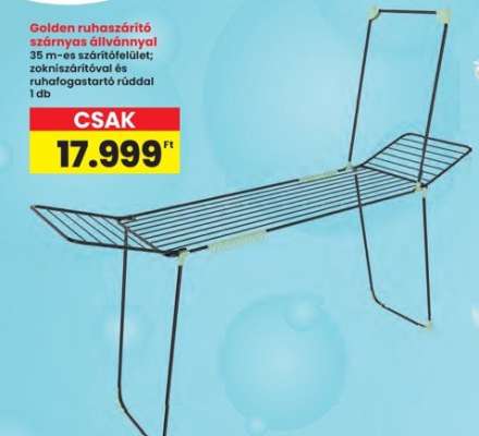 Golden ruhaszárító szárnyas állvánnyal