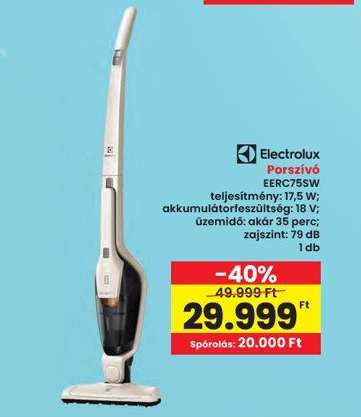 Electrolux Porszívó EERC75SW