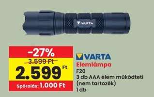 VARTA Elemlámpa