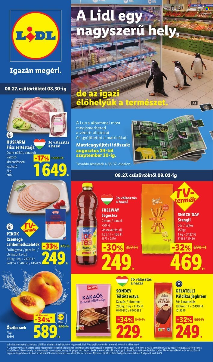 Lidl akciós újság érvényes:  - 2026.08.27 - 2026.09.02. 1. oldal Oldal 1