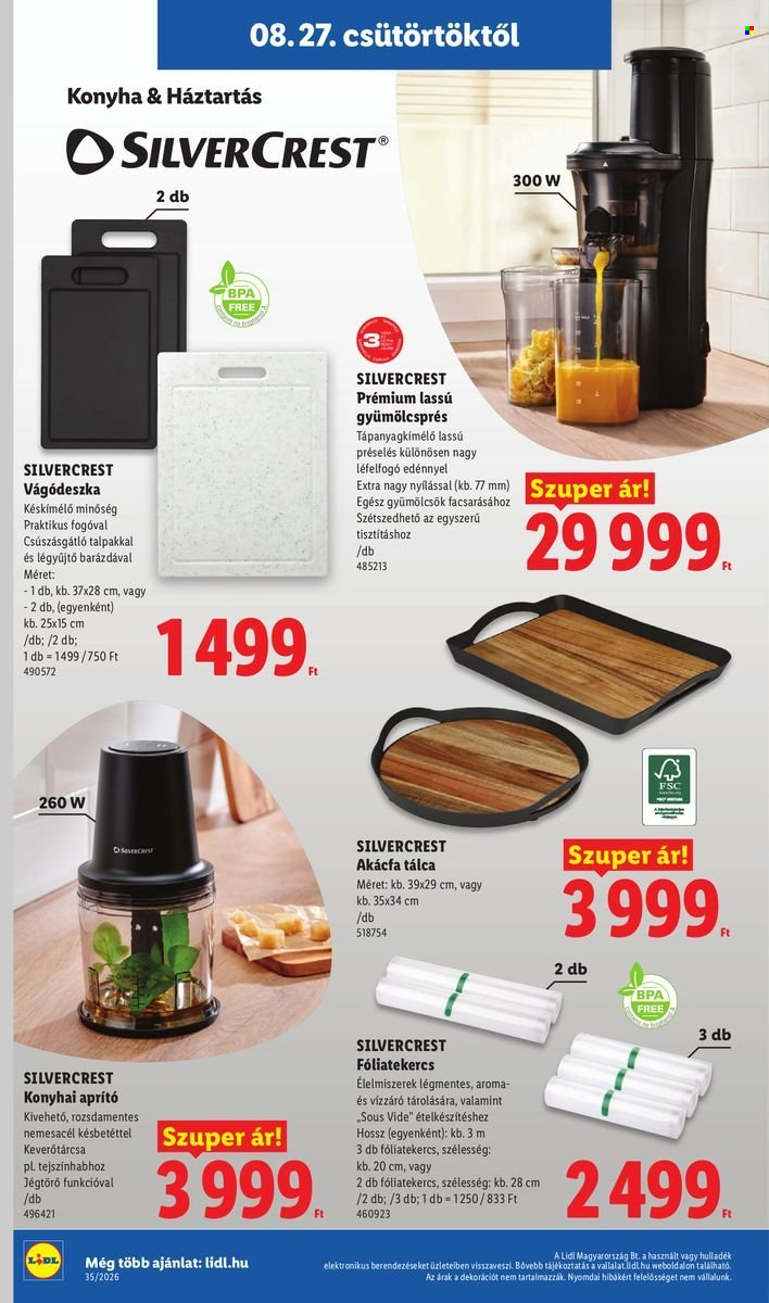 Lidl akciós újság érvényes:  - 2026.08.27 - 2026.09.02. 40. oldal Oldal 40