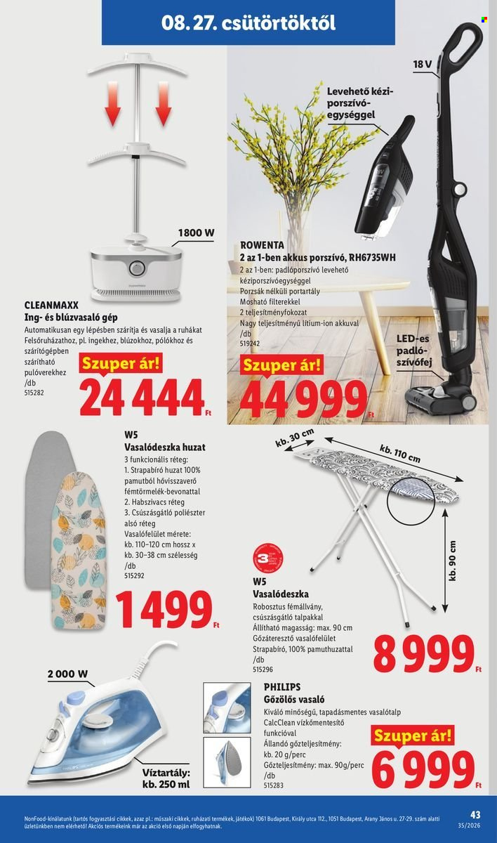 Lidl akciós újság érvényes:  - 2026.08.27 - 2026.09.02. 43. oldal Oldal 43