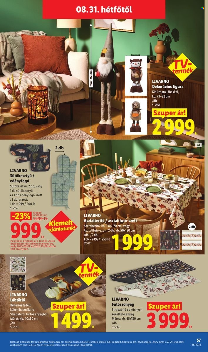 Lidl akciós újság érvényes:  - 2026.08.27 - 2026.09.02. 57. oldal Oldal 57