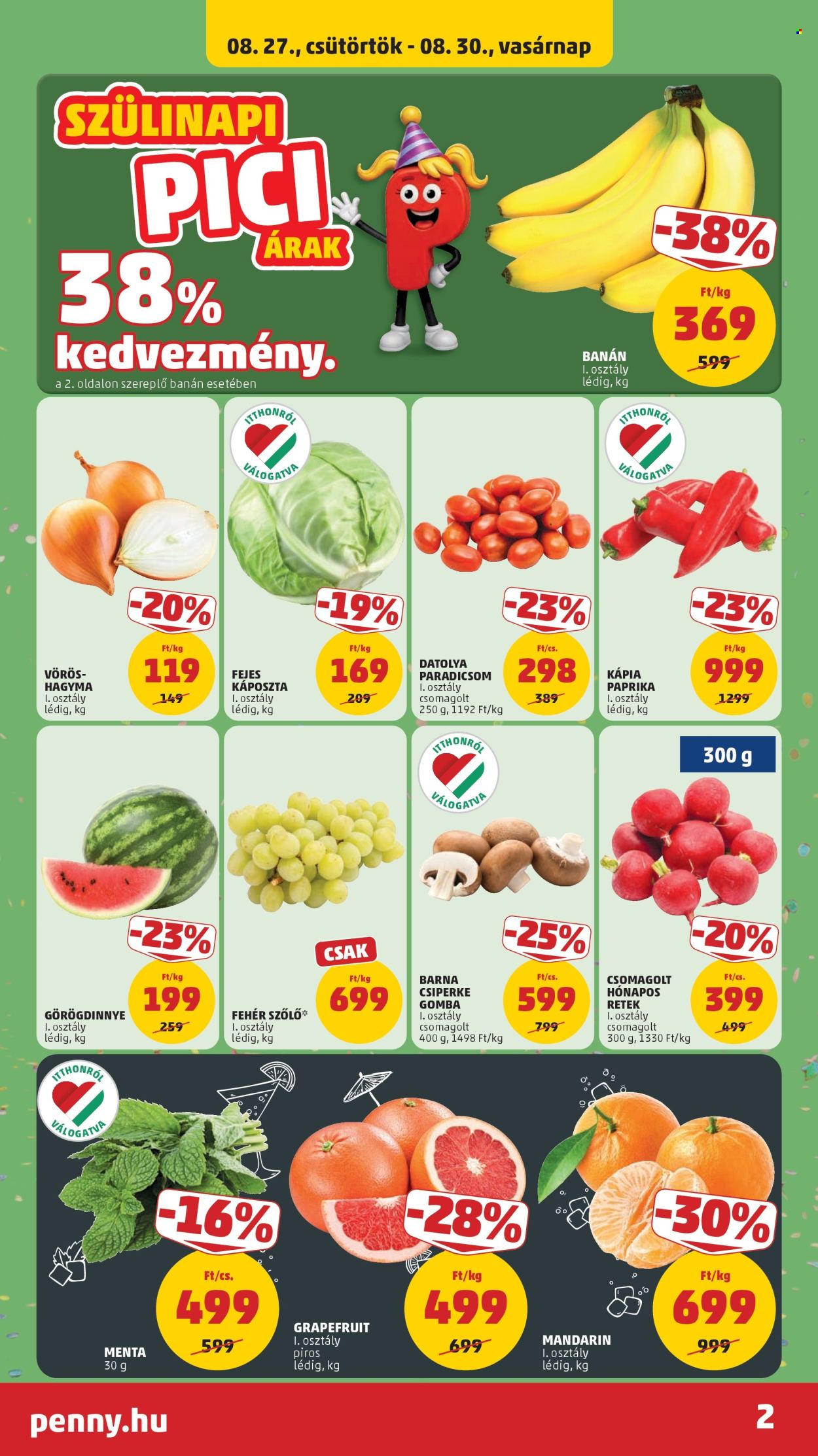 Penny Market akciós újság érvényes:  - 2026.08.27 - 2026.09.02. 2. oldal Oldal 2