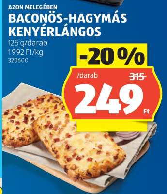 Baconös-Hagymás Kenyérlángos