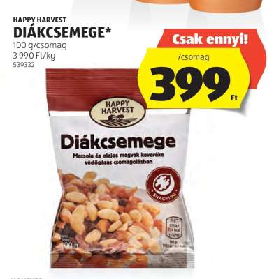 HAPPY HARVEST DIÁKCSEMEGE
