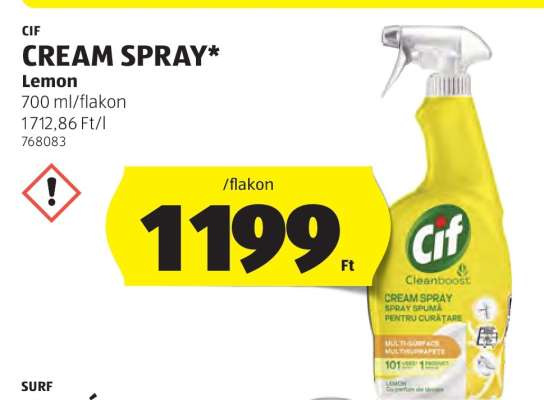 CIF CREAM SPRAY Lemon