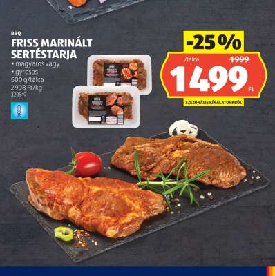 Friss Marinált Sertéstarja