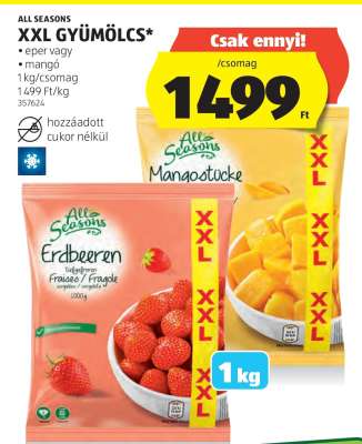ALL SEASONS XXL GYÜMÖLCS
