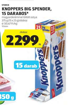 Knoppers Big Spender, 15 darabos
