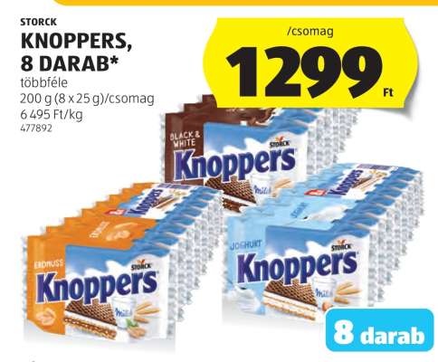 Knoppers, 8 darab