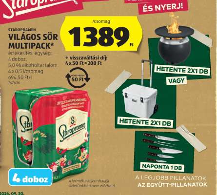 Staropramen Világos Sör Multipack