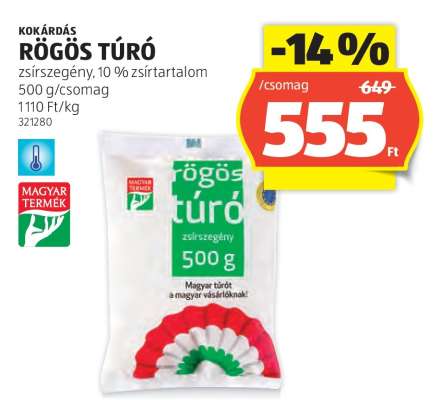 Kokárdás Rögös Túró