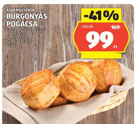 Burgonyás pogácsa