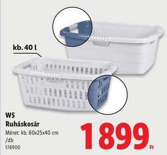 W5 Ruháskosár