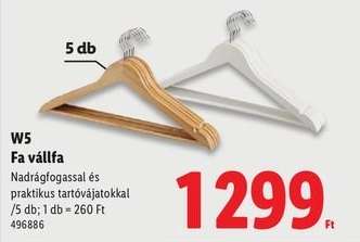 W5 Fa vállfa