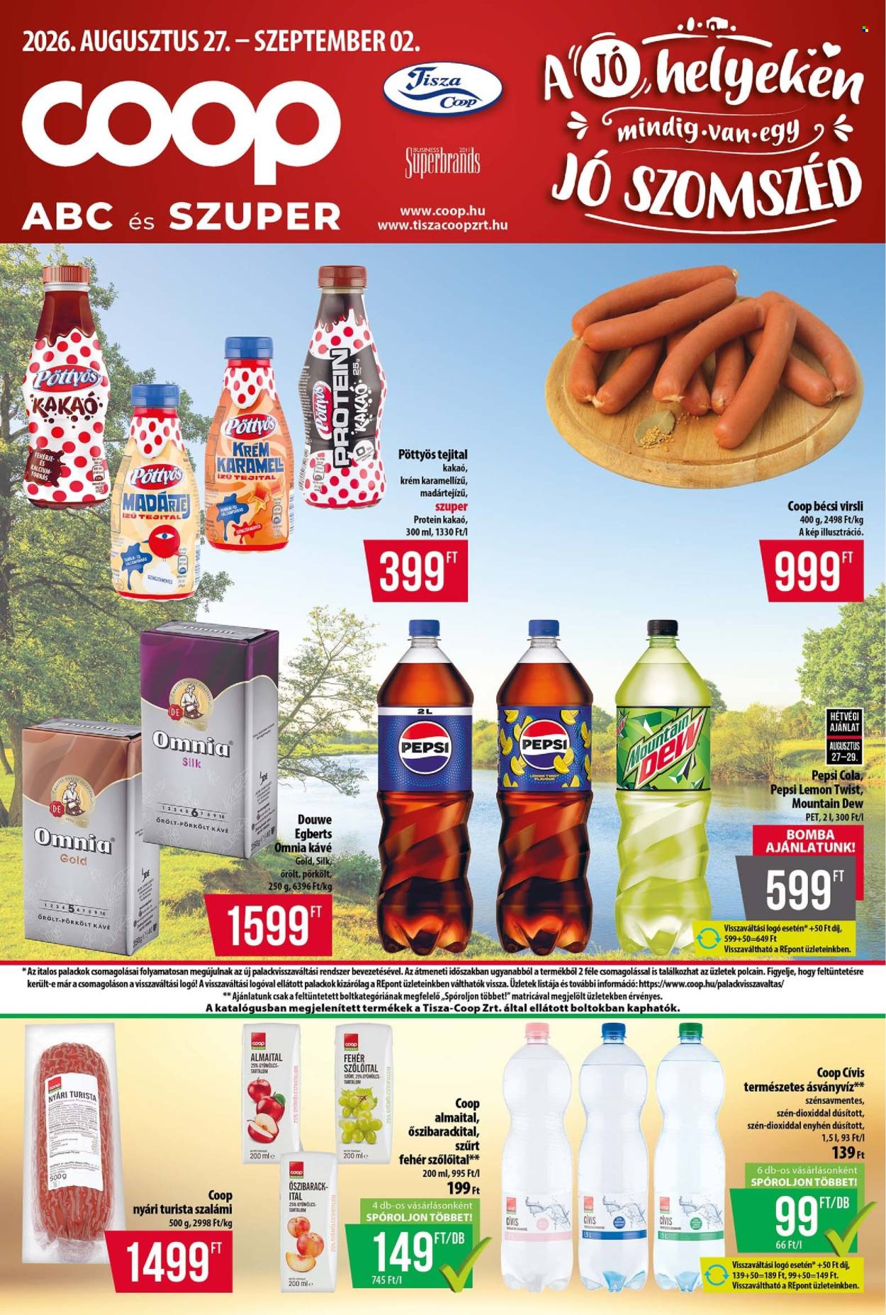 Coop akciós újság érvényes:  - 2026.08.27 - 2026.09.02. 1. oldal Oldal 1