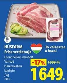 HÚSFARM Friss sertéstarja
