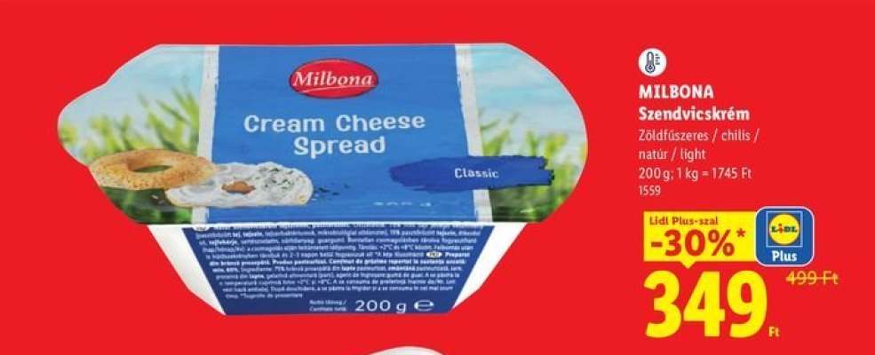MILBONA Szendvicskrém
