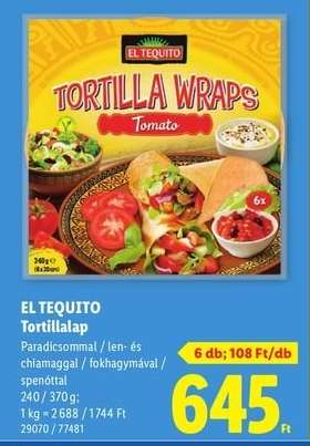 EL TEQUITO Tortillalap