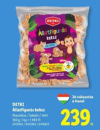 DETKI Állatfigurás Keksz