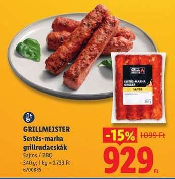 GRILLMEISTER Sertés-marha grillrudacskák
