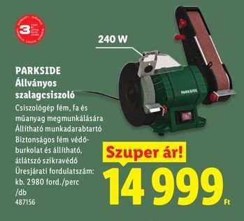 PARKSIDE Állványos szalagcsiszoló