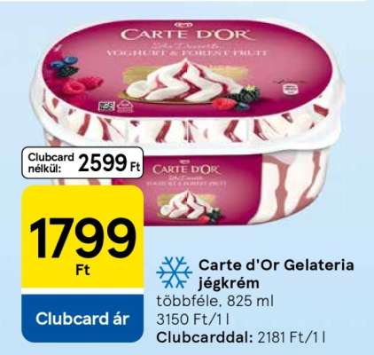Carte d'Or Gelateria jégkrém