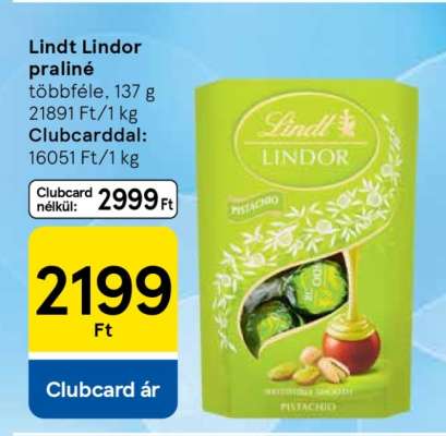 Lindt Lindor praliné