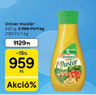 UNIVER﻿﻿ Mustár*