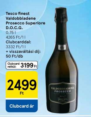 Tesco Finest Valdobbiadene Prosecco Superiore D.O.C.G.