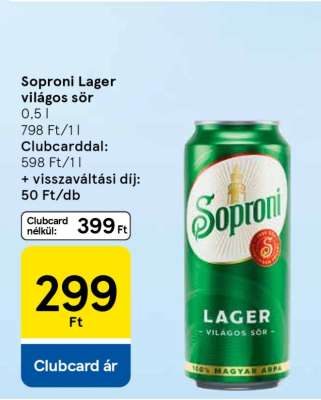 Soproni Lager világos sör