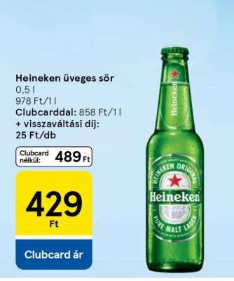 Heineken üveges sör