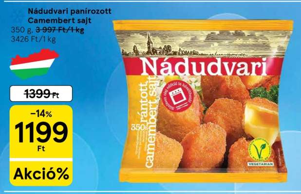 Náduvdari panírozott Camembert sajt