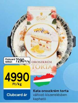 Kata oroszkrém torta