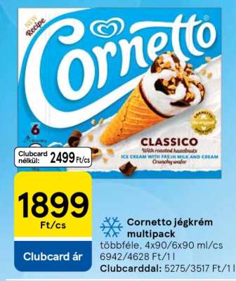 CORNETTO JÉGKRÉM MULTIPACK
