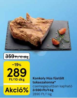 Konkoly Hús füstölt tokaszalonna