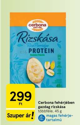 Cerbona fehérjében gazdag rizskása