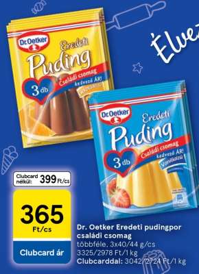 Dr. Oetker Eredeti pudingpor családi csomag