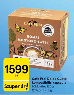 Cafe Frei Dolce Gusto kompatibilis kapszula
