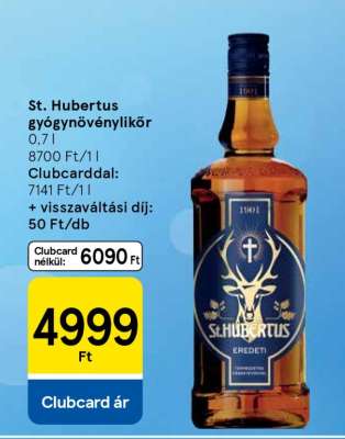 St. Hubertus gyógynövénylikőr
