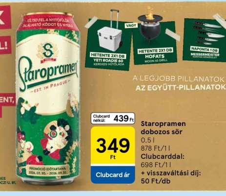 Staropramen dobozos sör