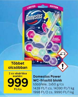 Domestos Power WC-frissítő blokk