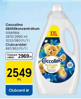 Coccolino öblítőkoncentrátum